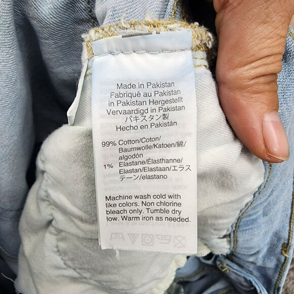 J. Crew Shorts Womens 29 Blue Button Fly LStretch Denim Cut Off Jorts - Picture 10 of 10